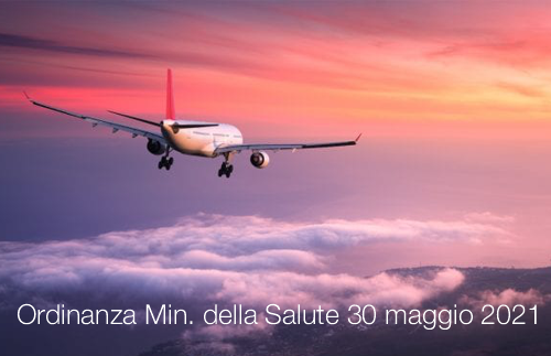 Ordinanza Ministero della Salute del 30 maggio 2021