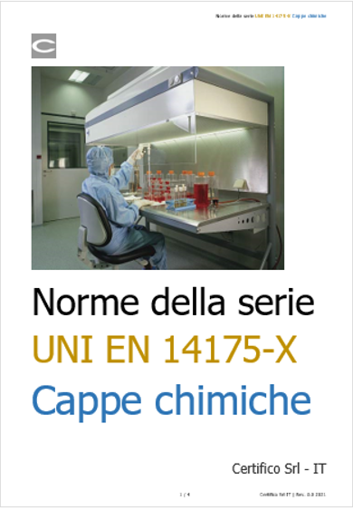 Norme della serie UNI EN 14175 X per le cappe chimiche