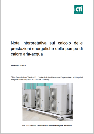 Nota interpretativa CTI Pompe di calore 30 06 2021