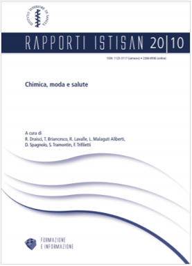 Rapporti ISTISAN 20 10   Chimica  moda e salute