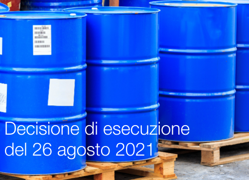 Decisione di esecuzione della Commissione del 26 agosto 2021