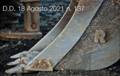 Decreto Direttoriale 18 Agosto 2021 n  137