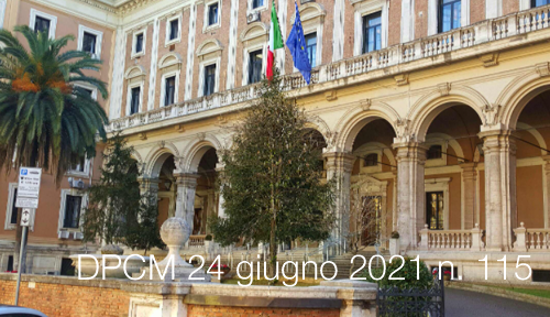 DPCM 24 giugno 2021 n  115