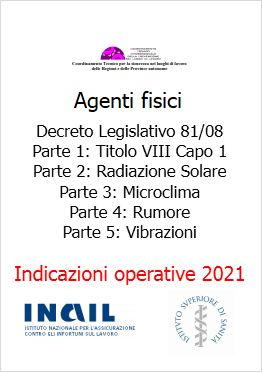 Indicazioni operative rischio agenti fisici ISS INAIL 2021