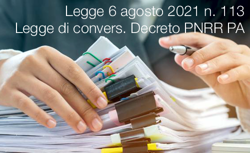 Legge 6 agosto 2021 n  113