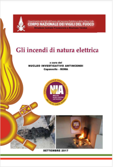 Gli incendi di natura elettrica VVF 2017