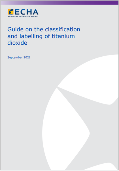 Guide on the classification and labelling of titanium dioxide