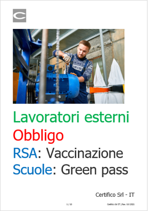 Lavoratori esterni in RSA e Scuole