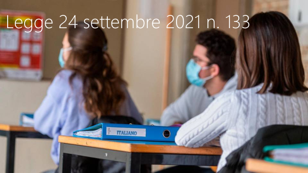 Legge 24 settembre 2021 n  133