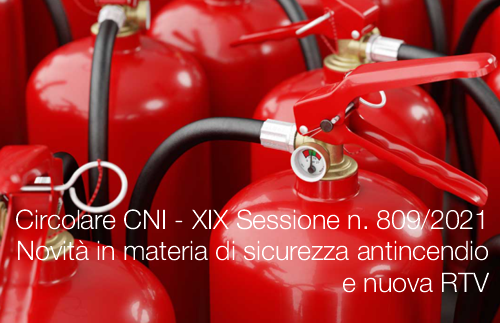 Circolare CNI   XIX Sessione n  809 11 Novembre 2021