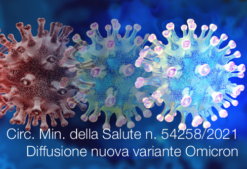 Circolare Min  della Salute n  0054258 del 26 Novembre 2021   Diffusione nuova variante Omicron