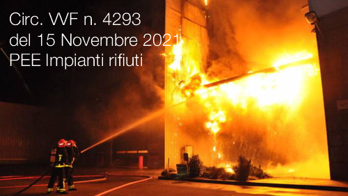 Circolare VVF n  4293 del 15 Novembre 2021