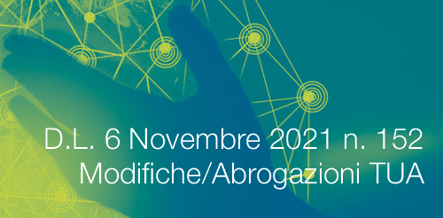 D L  6 Novembre 2021 n  152 Modifiche Abrogazioni TUA