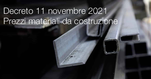 Decreto 11 novembre 2021