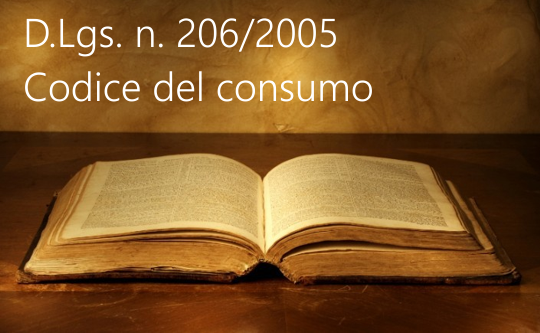 Decreto Legislativo 6 settembre 2005 n  206 Codice del Consumo