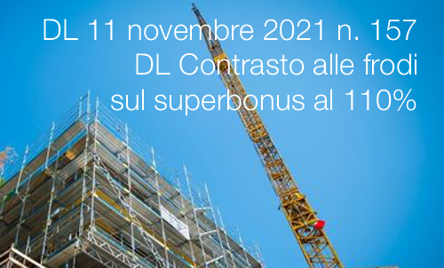 DL 11 novembre 2021 n  157