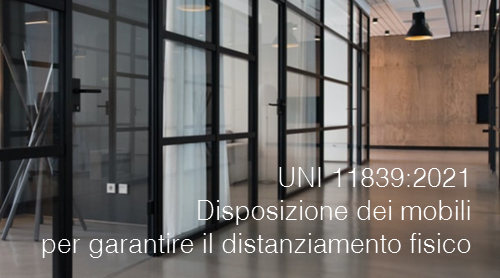 Disposizione dei mobili per garantire il distanziamento fisico