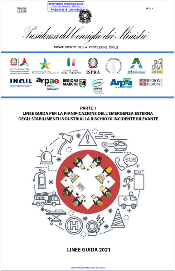 Linee Guida per il PEE degli stabilimenti industriali a rischio di incidente rilevante e relativa informazione alla popolazione