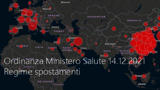 Ordinanza Ministero Salute 14 12 2021 Regime spostamenti