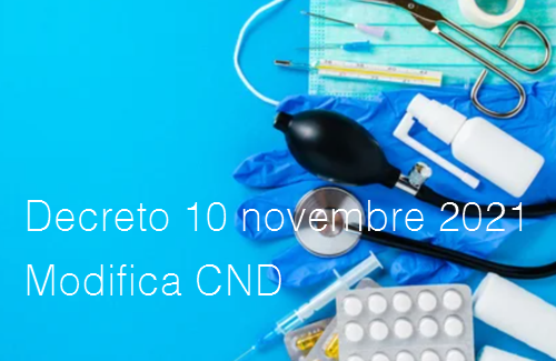 Decreto 10 novembre 2021