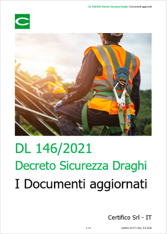 DL 146 2021  Decreto Sicurezza Draghi  I Documenti aggiornati 2022