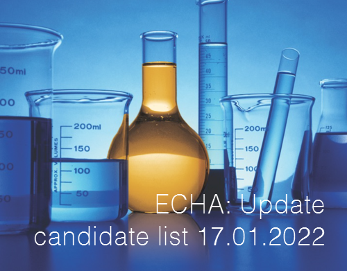 ECHA Update candidate list 17 01 2022