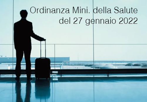 Ordinanza Ministero della Salute del 27 gennaio 2022