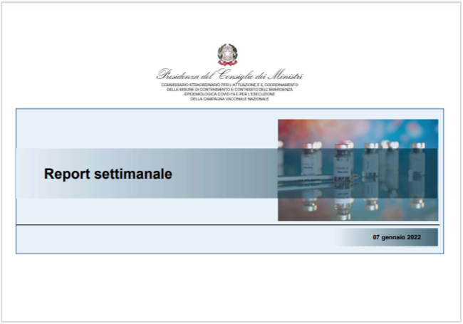 Report settimanale Covid PdCM