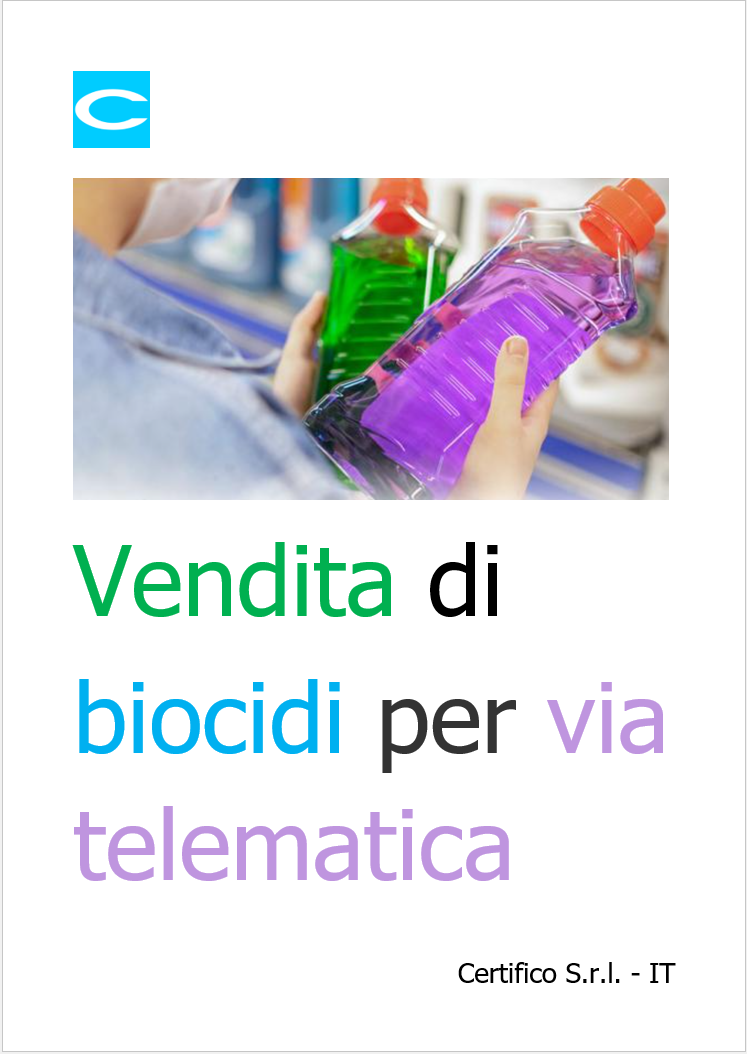 Vendita di biocidi per via telematica   Rev  0 0 2022