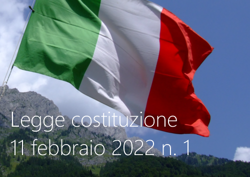 Legge costituzione 11 febbraio 2022 n  1