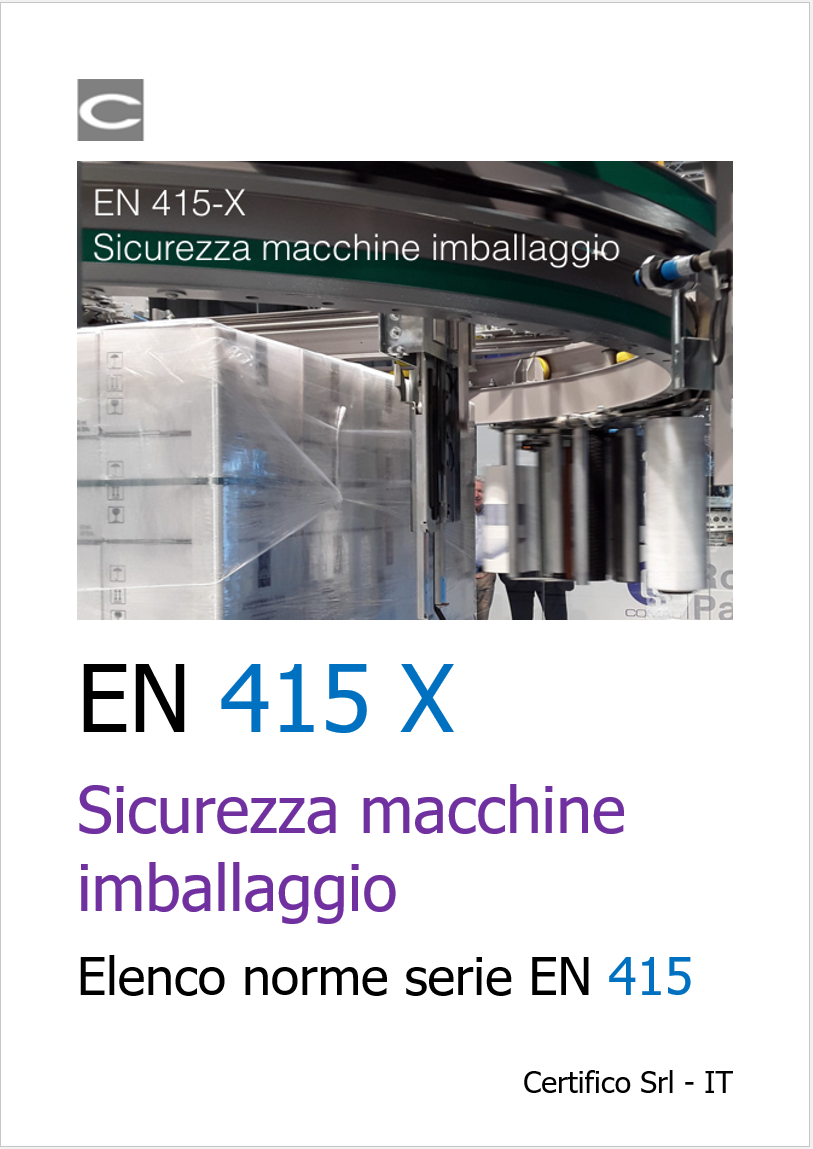 EN 415 X Macchine imballaggio 2022