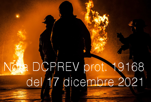 Nota DCPREV prot  19168 del 17 dicembre 2021