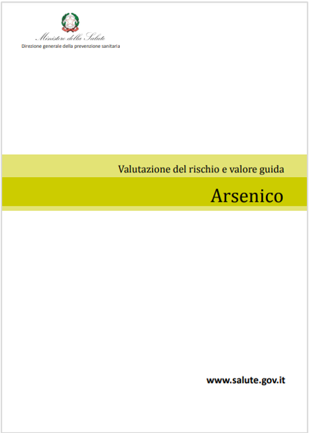 Valori limite arsenico nelle acque consumo umano