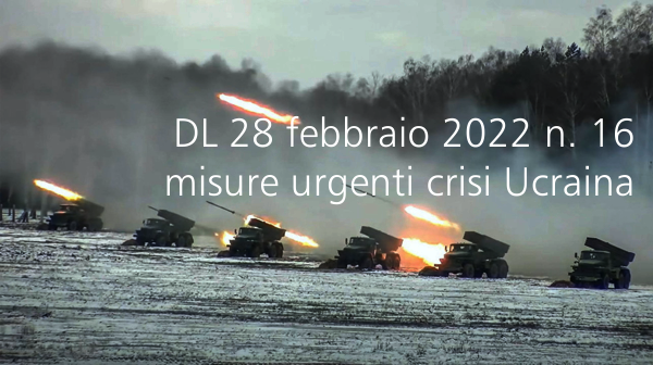 Decreto Legge 28 febbraio 2022 n  16