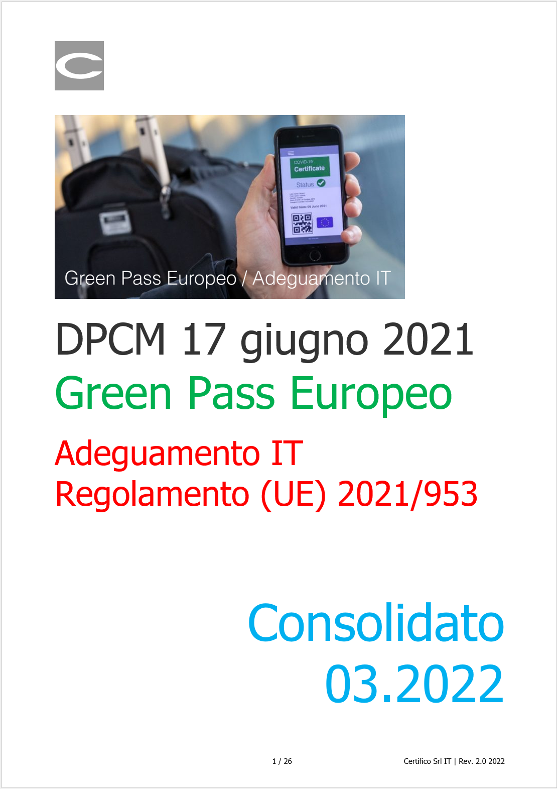 DPCM 17 giugno 2021   03 2022