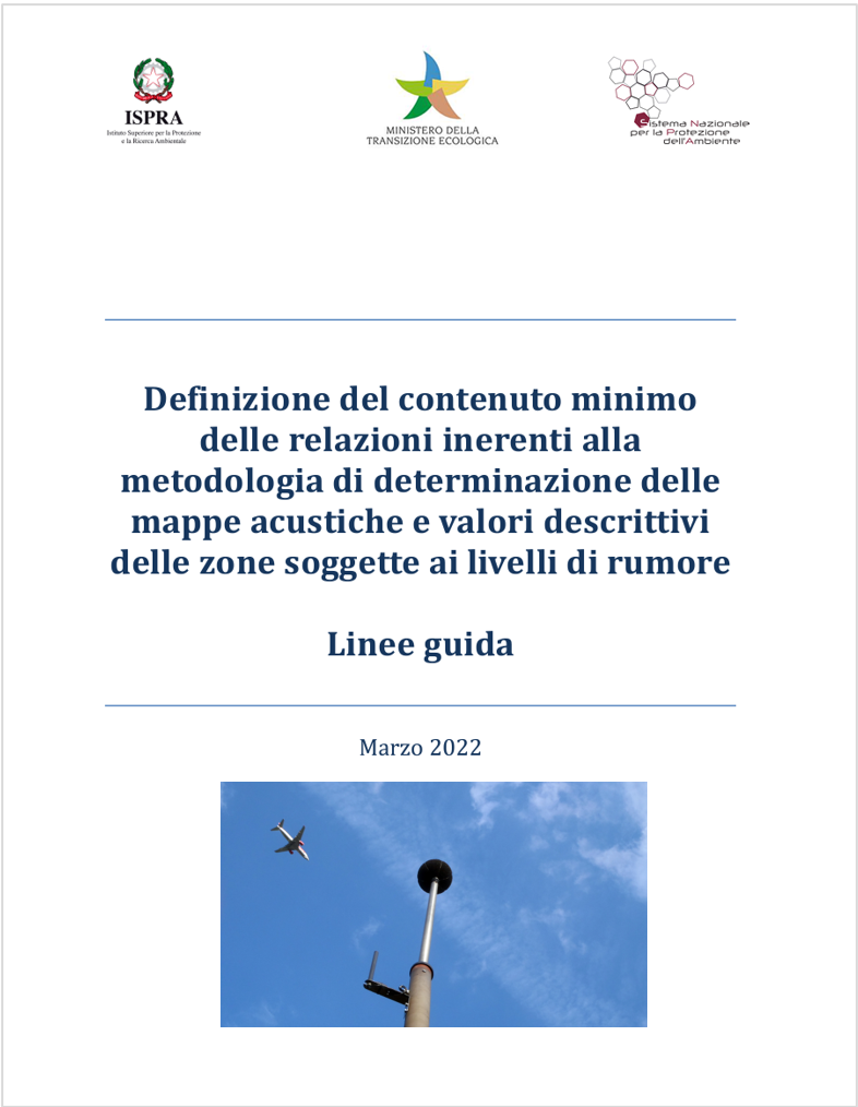 Linee guida contenuti minimi relazioni mappe acustiche D lgs 194 2005