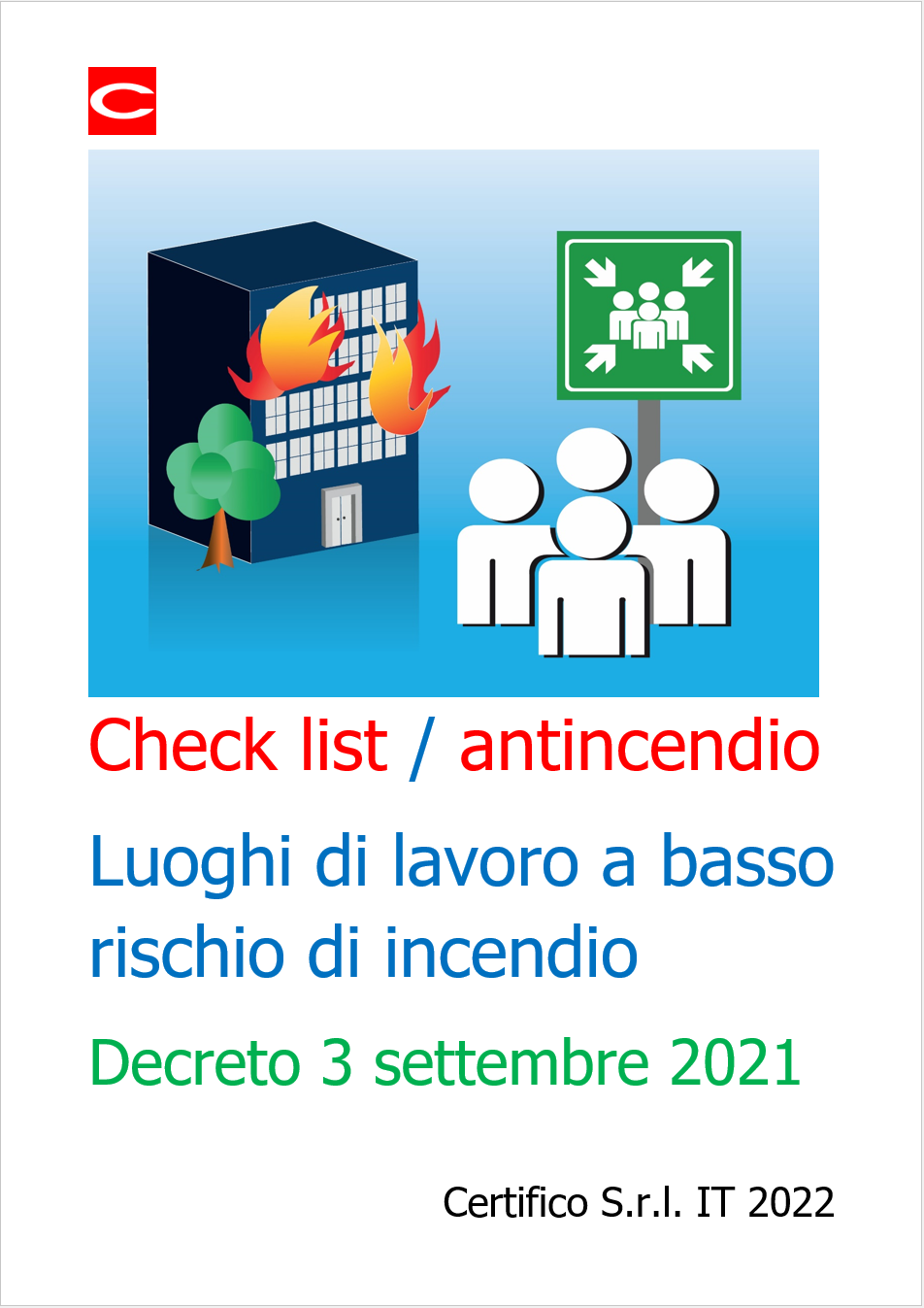 Check list luoghi di lavoro a basso rischio di incendio