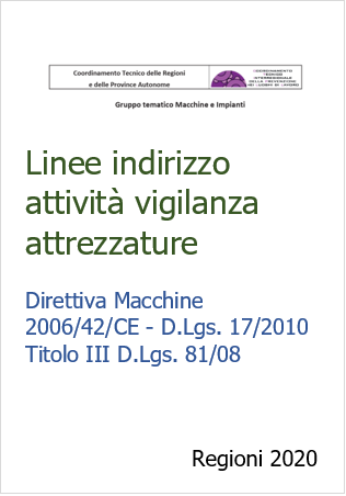 Linee indirizzo attivit  di vigilanza sulle attrezzature