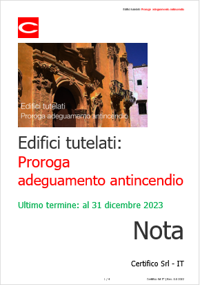 Adeguamento edifici tutelati PI