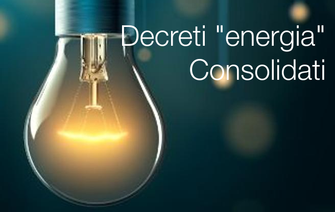 Decreti energia consolidati