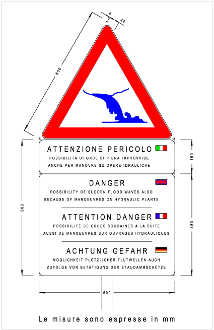 Dighe   Cartello monitore