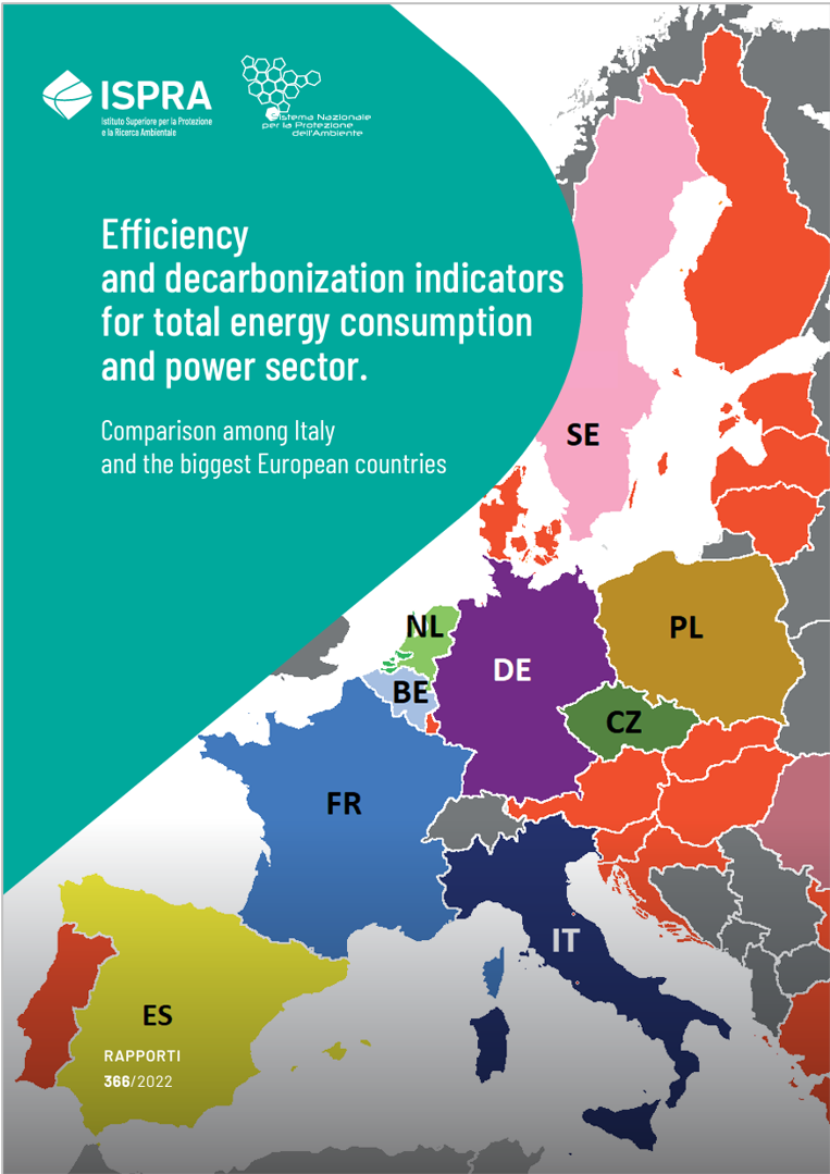 Efficiency and decarbonization indicators for total energy consumption and power sector