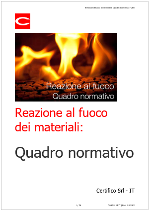 Reazione fuoco materiali