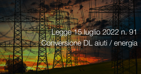 Legge 15 luglio 2022 n  91