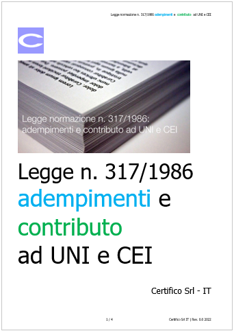 Legge normazione n  317 1986