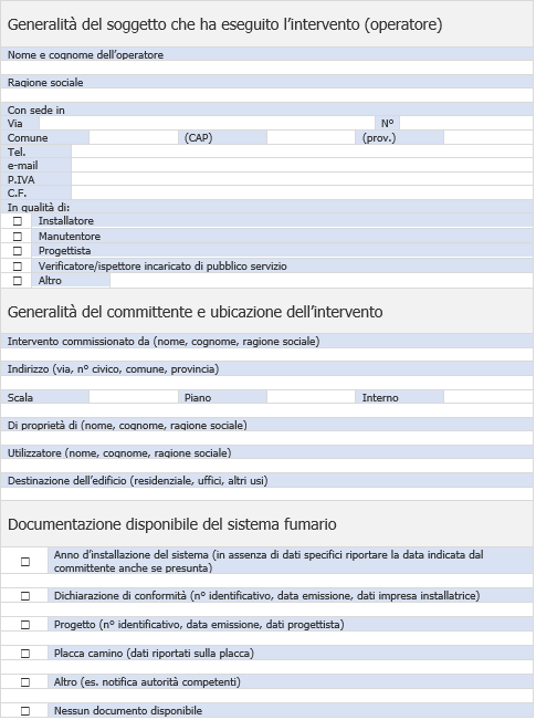 Dati identificativi di carattere generale