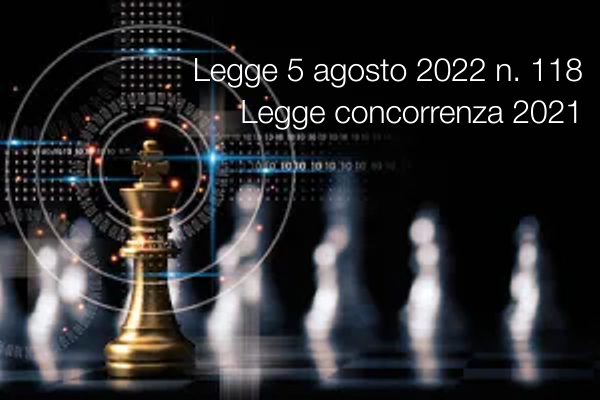 Legge 5 agosto 2022 n  118 Legge concorrenza 2021