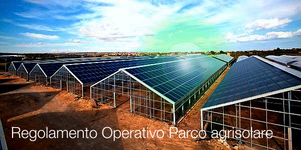 Regolamento Operativo Parco agrisolare