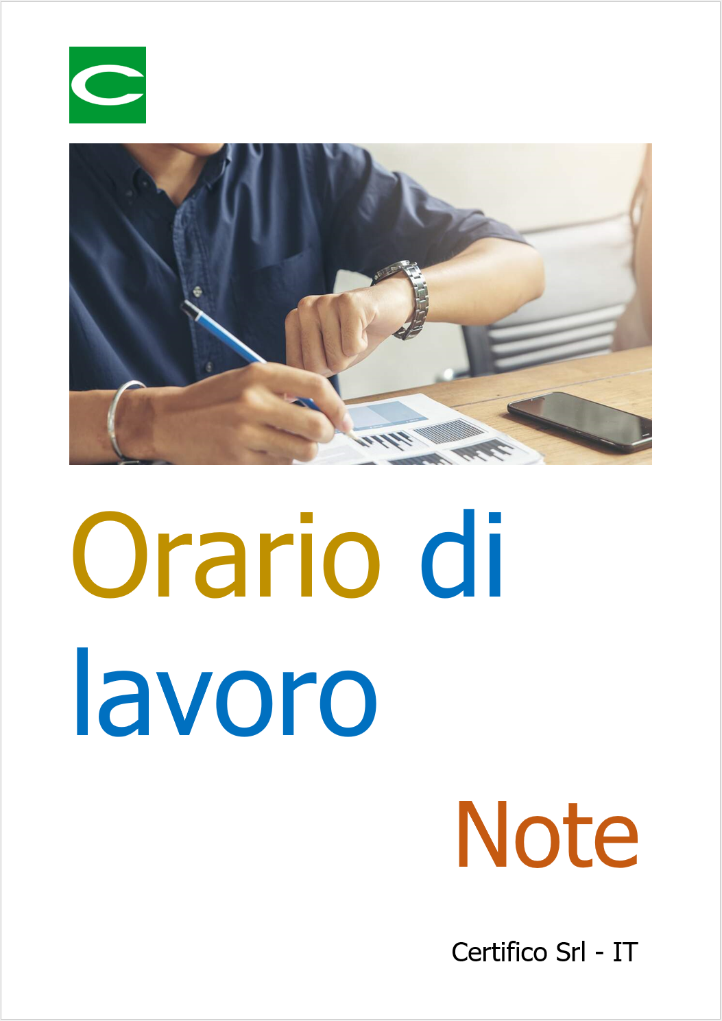 Orario di lavoro   Note