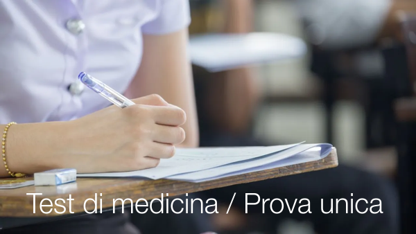 Test di medicina   Prova unica